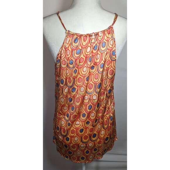 Vintage Designer Rainbow Scalloped Print Top - Picture 6 of 7